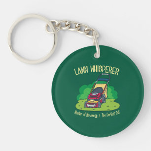 Lawn Whisperer Lawn Mower Garden Gardening Key Ring