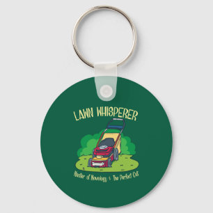 Lawn Whisperer Lawn Mower Garden Gardening Key Ring
