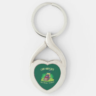 Lawn Whisperer Lawn Mower Garden Gardening Key Ring