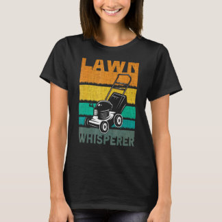 Lawn Whisperer Lawn Mower Gardening T-Shirt