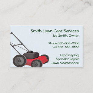 Lawn Mower Business Cards | Zazzle AU