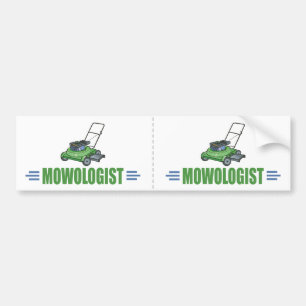 Lawn Yard Mowing, Mow Lawns, Landscaping Lawn Care Bumper Sticker
