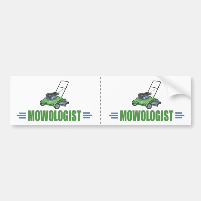 Lawn Yard Mowing, Mow Lawns, Landscaping Lawn Care Bumper Sticker (Front)