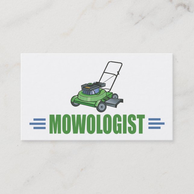 Lawn Yard Mowing, Mow Lawns, Landscaping Lawn Care Business Card (Front)