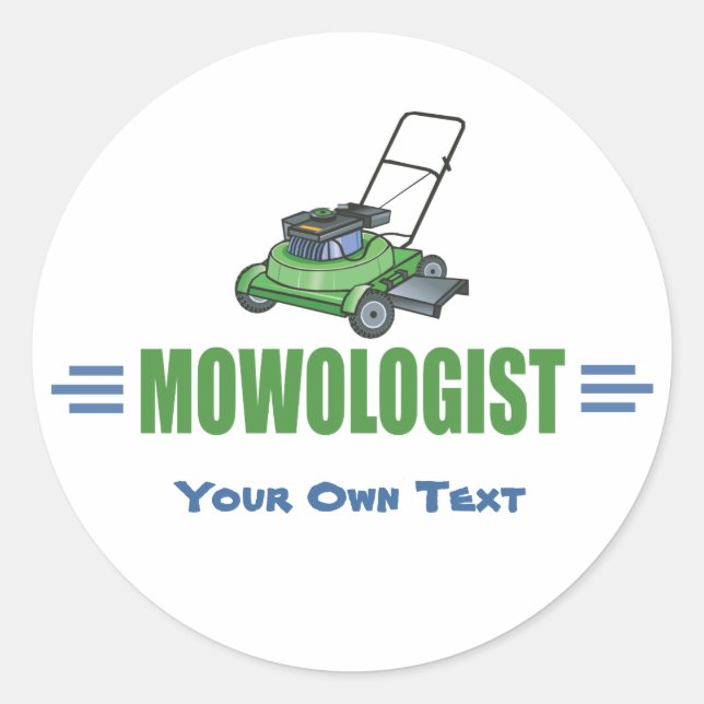 Lawn Yard Mowing, Mow Lawns, Landscaping Lawn Care Classic Round Sticker (Front)