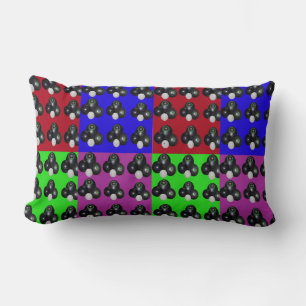 Lawnbowls Colours Patchwork Pattern, Lumbar Cushion