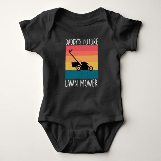 Lawnmower for kids Daddy's future lawn mower, gift Baby Bodysuit (Front)