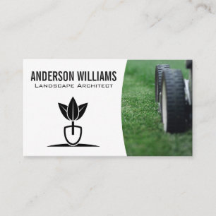 Lawnmower   Landscaping Logo Business Card