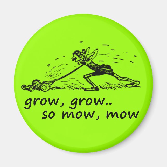 Lawnmower Man Magnet (Front)