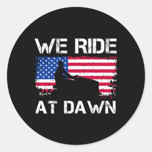 Lawnmower Mowing Dad Gardener Grass Riding Classic Round Sticker