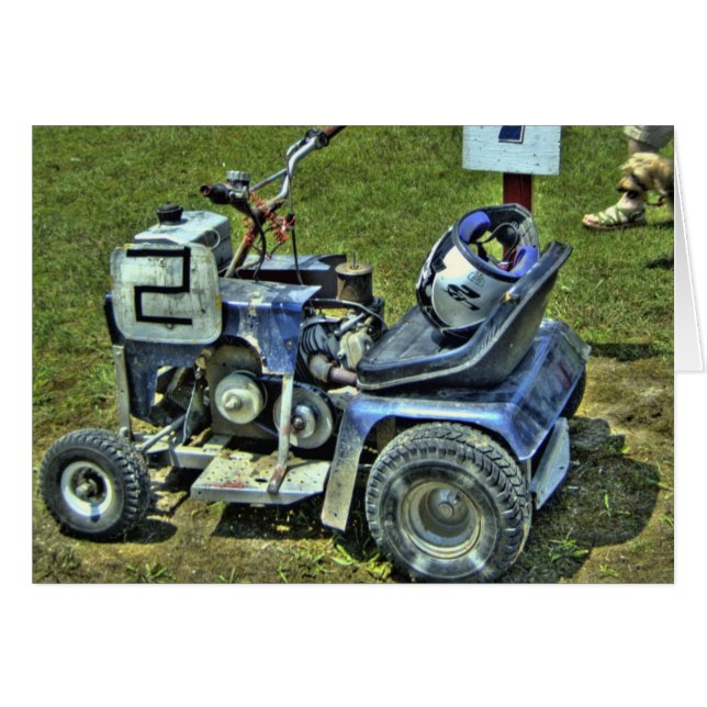 Lawnmower Racing Card #3 - Blank (Front Horizontal)