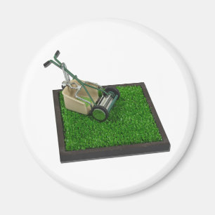 LawnmowerOnTheGrass100711 Magnet