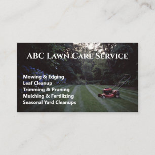 Lawnpro Premium Service Business Card