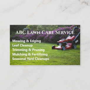 Lawnpro Premium Service Business Card