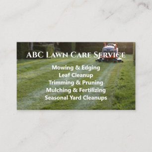 Lawnpro Premium Service Business Card