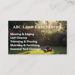 Lawnpro Premium Service Business Card