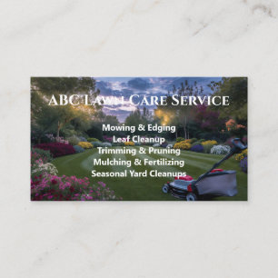 Lawnpro Premium Service Business Card