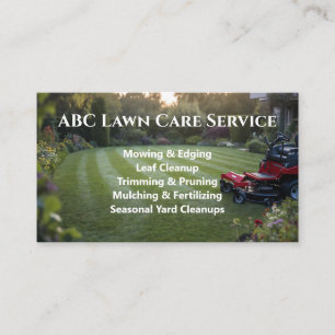 Lawnpro Premium Service Business Card