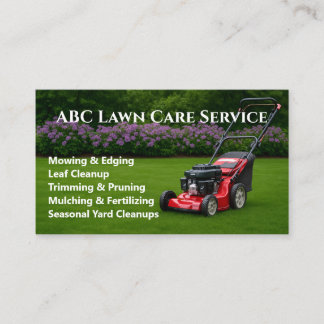 Lawnpro Premium Service Business Card