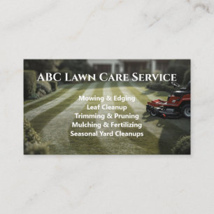 Lawnpro Premium Service Business Card