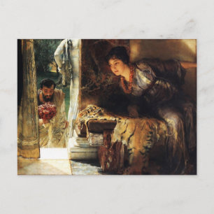 Lawrence Alma-Tadema 1883 Welcome Footsteps Postcard