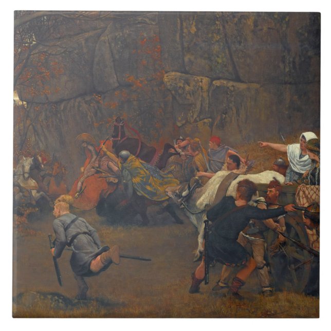 Lawrence Alma-Tadema - Gunthram Bose And His Ceramic Tile (Front)