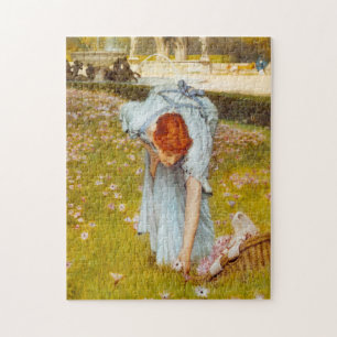 Lawrence Alma Tadema Spring in the Garden Jigsaw Puzzle