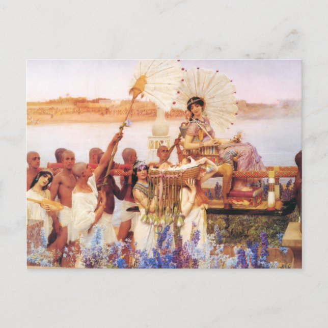 Lawrence Alma Tadema The Finding of Moses Postcard (Front)