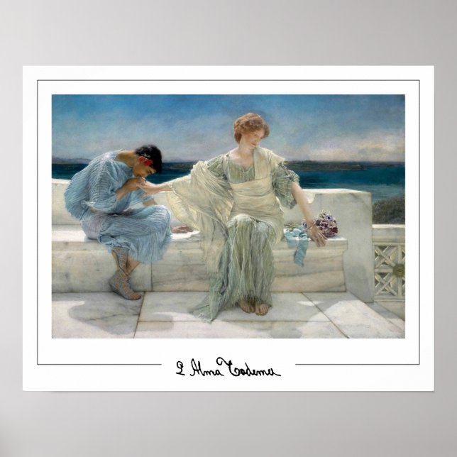 Lawrence Alma-Tadema Zedign Art Poster #180 (Front)
