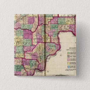 Lawrence County and Jackson County 15 Cm Square Badge