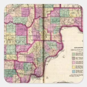 Lawrence County and Jackson County Square Sticker