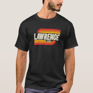 Lawrence Kansas Ks City Vintage   T-Shirt