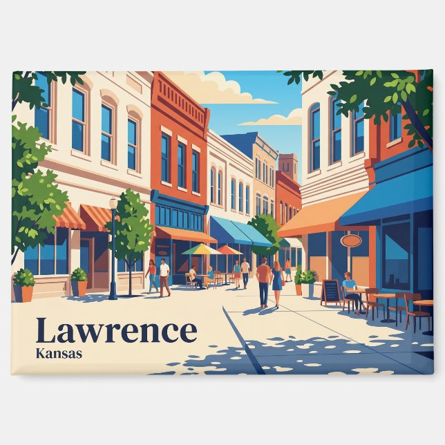 Lawrence Kansas Magnet (Front)