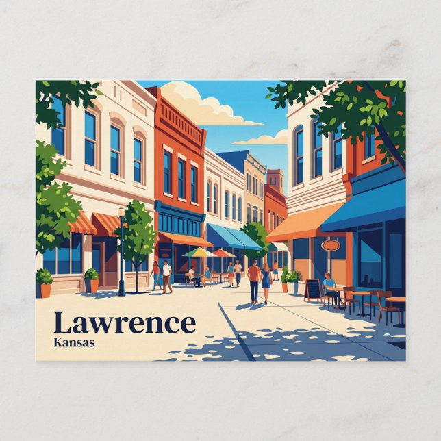 Lawrence Kansas Postcard (Front)