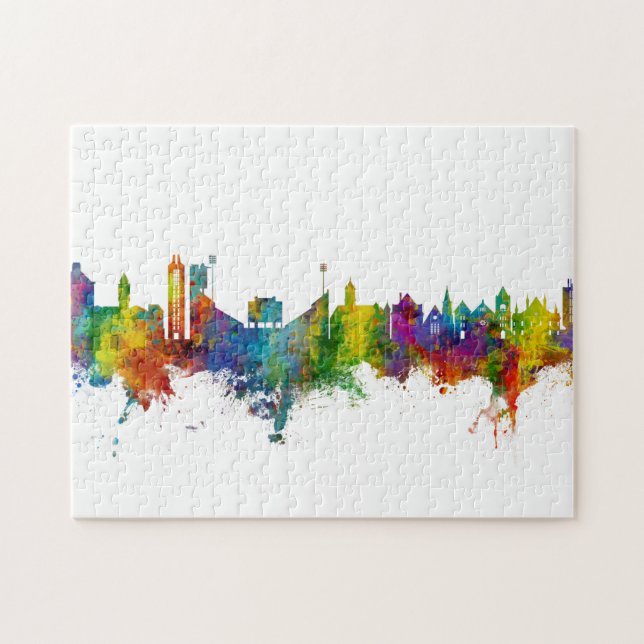 Lawrence Kansas Skyline Jigsaw Puzzle (Horizontal)