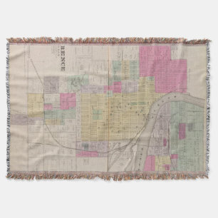 Lawrence, Kansas Throw Blanket