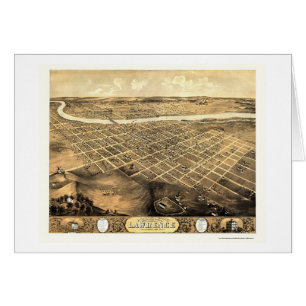 Lawrence, KS Panoramic Map - 1869