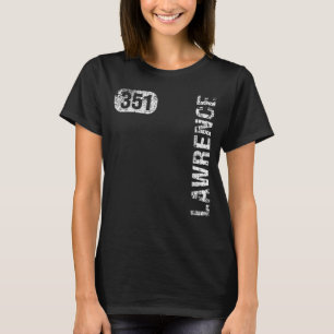 Lawrence Massachusetts 351 Area Code Vintage Retro T-Shirt