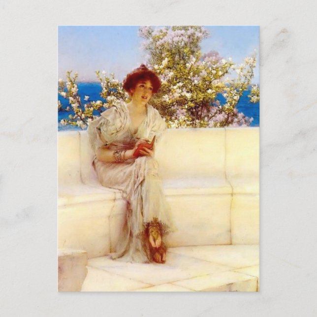 Lawrence Tadema- The Year s at the Spring Postcard (Front)