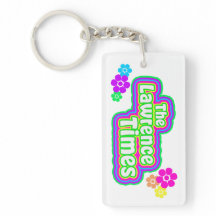 Lawrence Times groovy flower keychain