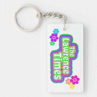 Lawrence Times groovy flower keychain