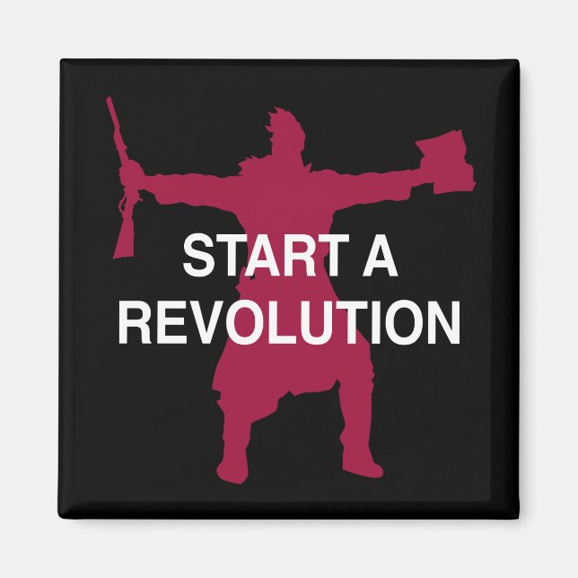 Lawrence Times Start a Revolution magnet (Front)