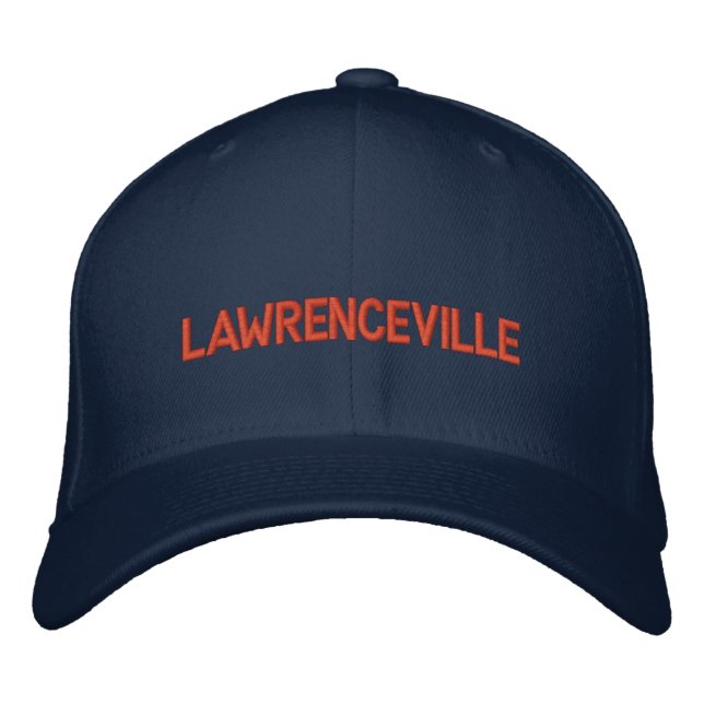 Lawrenceville Old Fashioned Ballcap Embroidered Hat (Front)