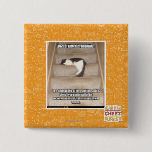 Laws of Kitteh Probability 15 Cm Square Badge