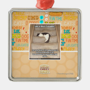 Laws of Kitteh Probability Metal Tree Decoration
