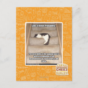 Laws of Kitteh Probability Postcard