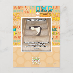 Laws of Kitteh Probability Postcard