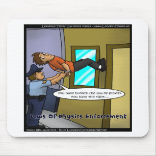 Laws Of Physics & Gravity Funny Gifts & Tees Mouse Pad