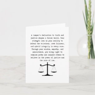Lawyer appreciation card