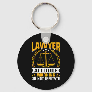 Lawyer Attitude Warning Do Not Irritate Premium  Key Ring